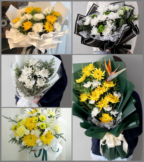 湖南永州道县四马桥镇早禾田村白事花束代送
